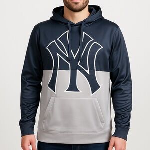 Licensed MLB New York Yankees Men’s Colorblock Hoodie